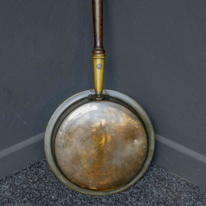 victorian brass warming pan 3