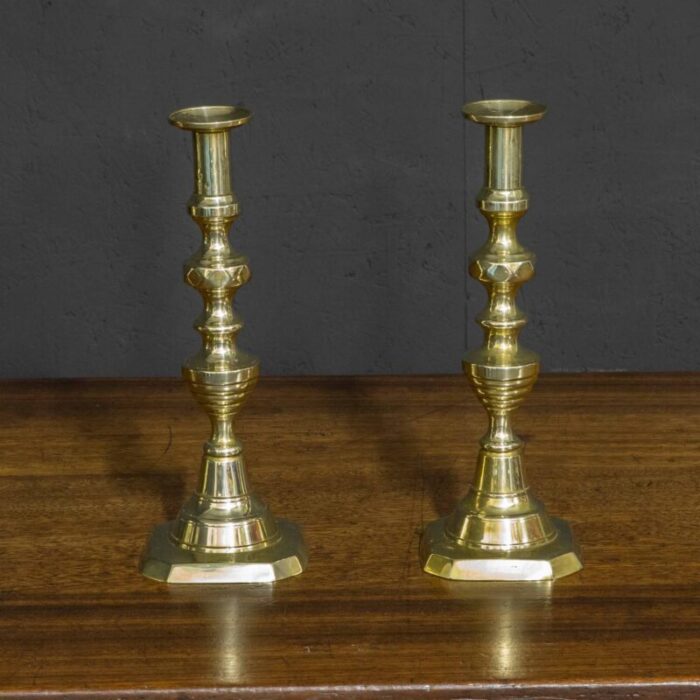 victorian candlesticks set of 2 1