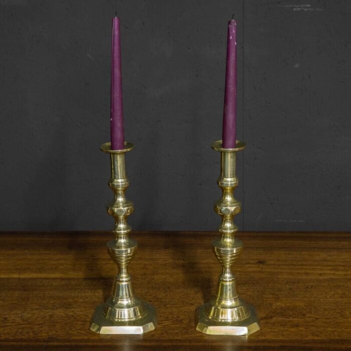 victorian candlesticks set of 2 11