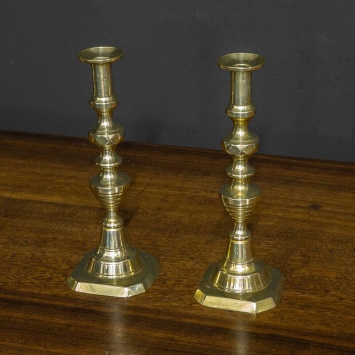 victorian candlesticks set of 2 7