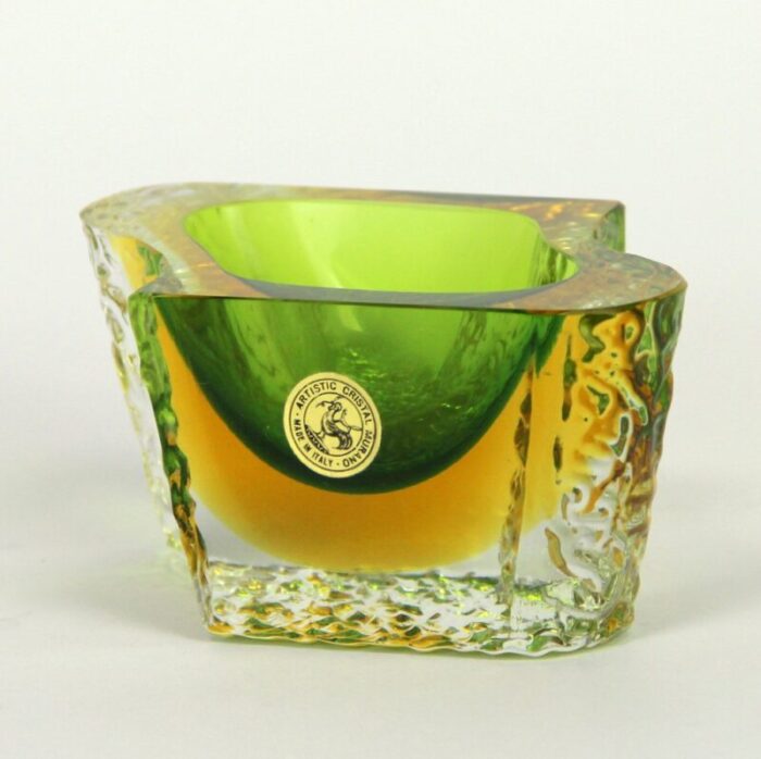 vide poche or ashtray in murano glass by luigi mandruzzato 1970s 2