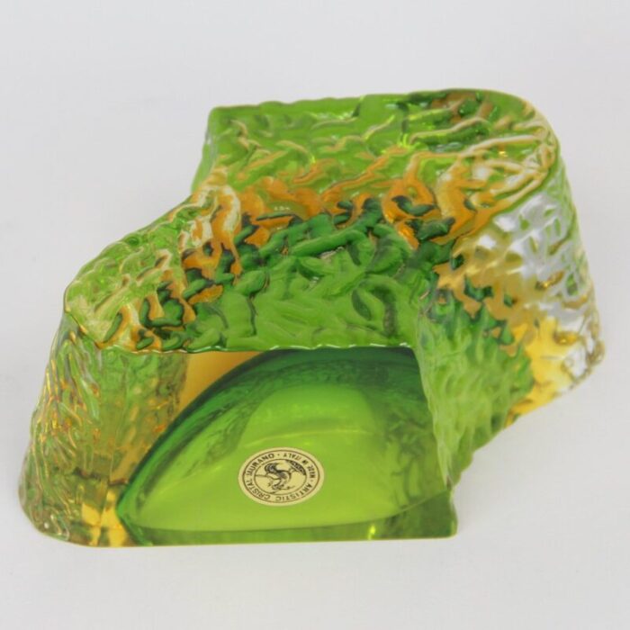 vide poche or ashtray in murano glass by luigi mandruzzato 1970s 3