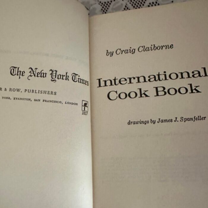 vintage 1971 green the new york times international cookbook 1403