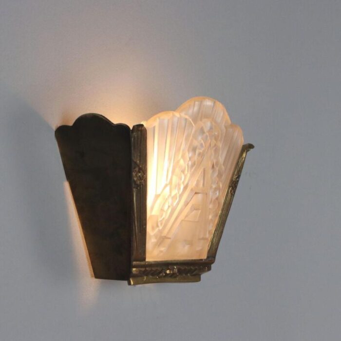 vintage art deco wall lamp 1940s 0794