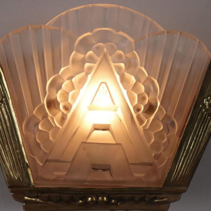 vintage art deco wall lamp italy 1940s 0168