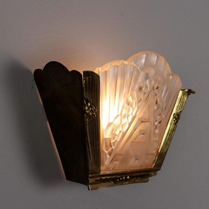 vintage art deco wall lamp italy 1940s 1690