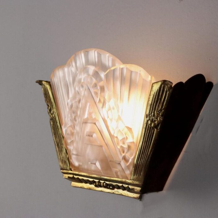 vintage art deco wall lamp italy 1940s 8250