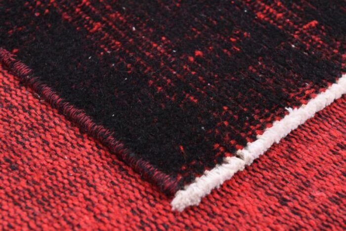 vintage black red rug 14