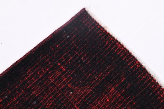 vintage black red rug 15