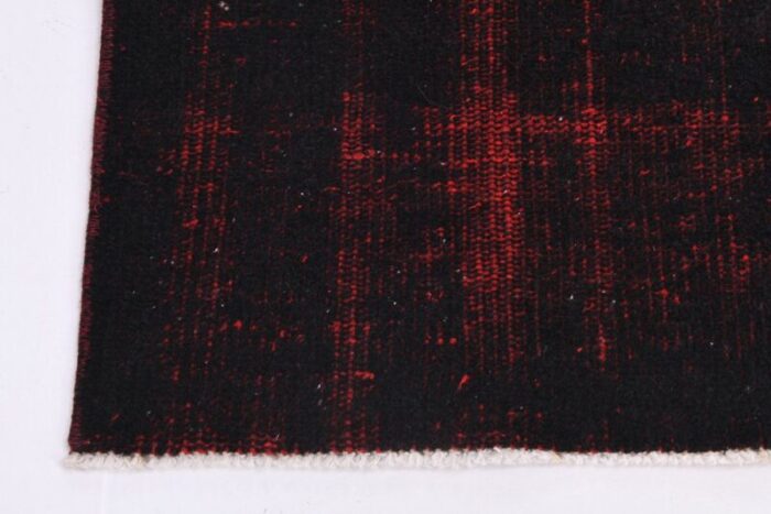 vintage black red rug 16