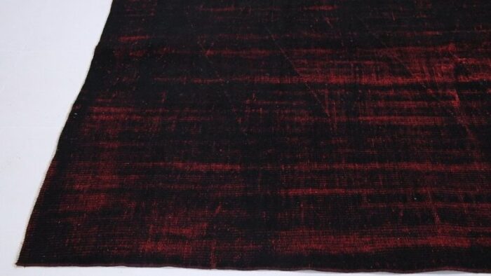 vintage black red rug 6