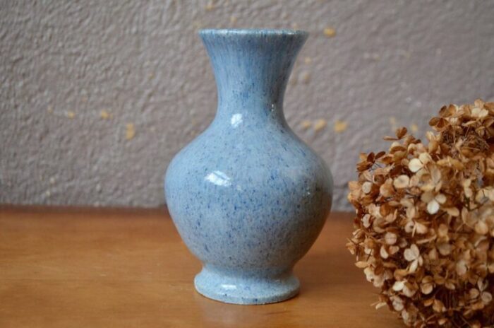 vintage blue accolay vase 3