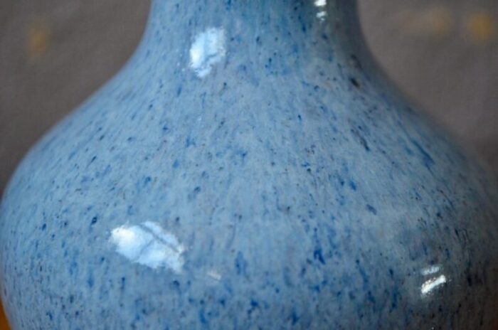 vintage blue accolay vase 6