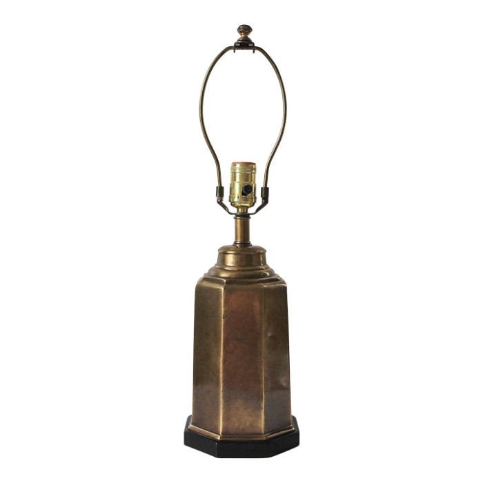 vintage brass table lamp by frederick cooper 2985