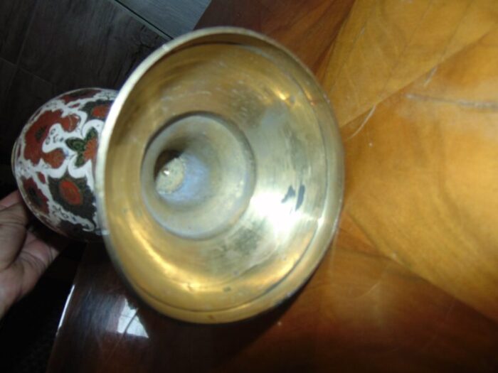 vintage brass vase 1970s 3