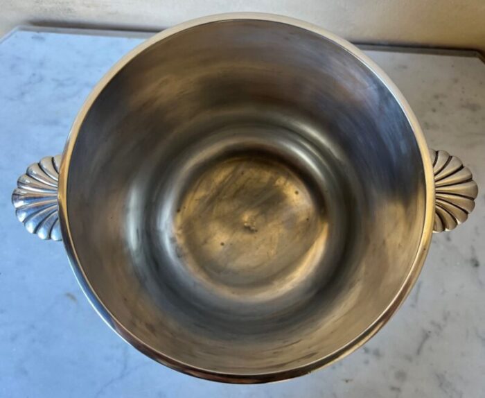 vintage christofle silverplated champagne wine bucket c 1950s 4277