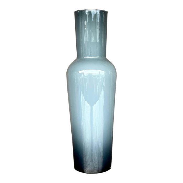 vintage contemporary art glass ombre tall vase 9220