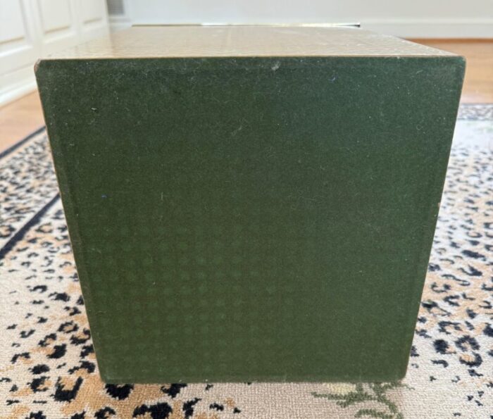 vintage crespi for dior lucite caning waste bin 8178