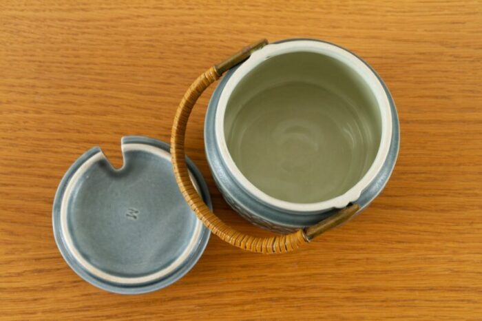 vintage danish azur stoneware set by jens h quistgaard for kronjyden 1960s set of 3 8