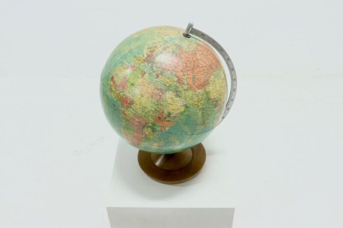 vintage earth globe by raethgloben germany 1970s 3