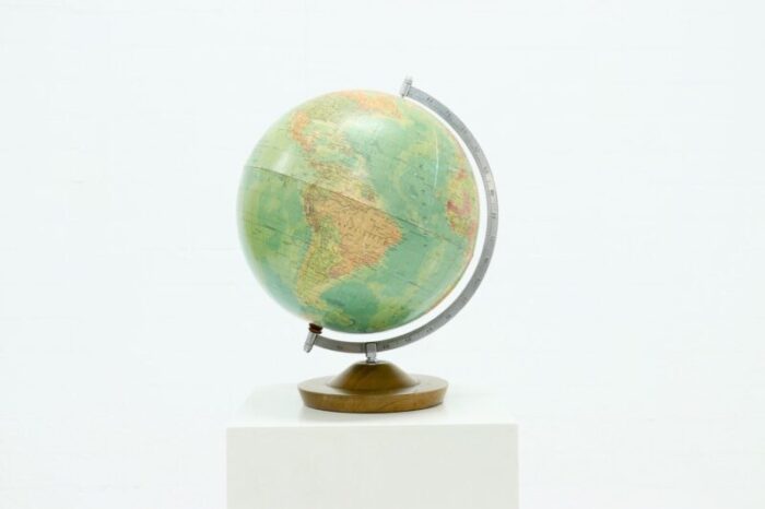 vintage earth globe by raethgloben germany 1970s 6