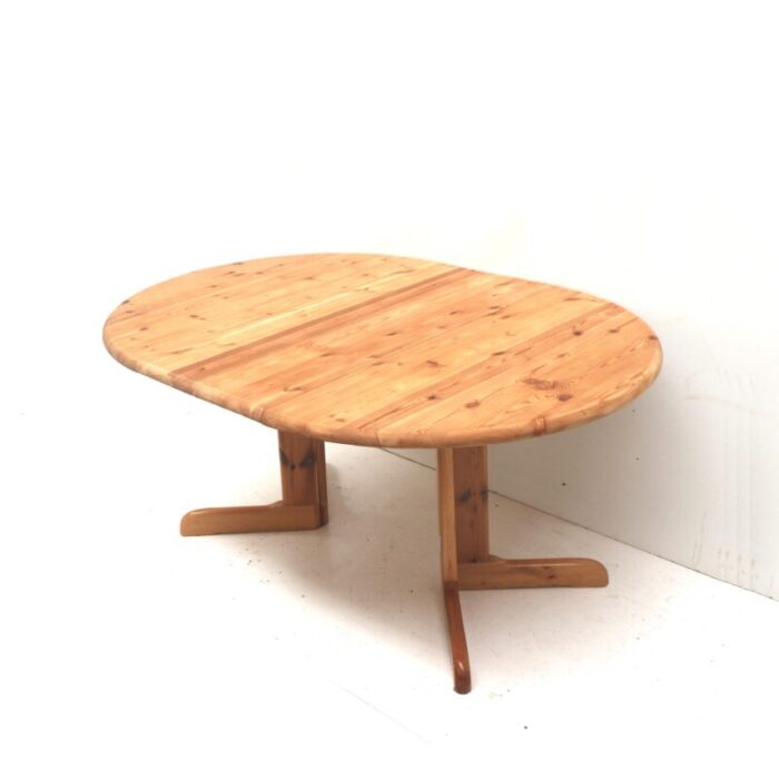 vintage extendable pine dining table 1970s 2014