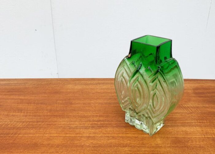 vintage finnish glass vase by kaj blomqvist for kumela 13