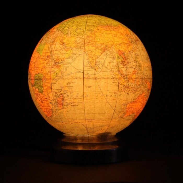 vintage french art deco illuminated globe from perrina 2