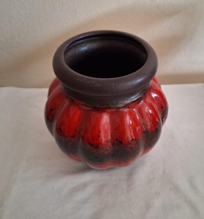 vintage german ceramic vase from scheurich 1970s 6451