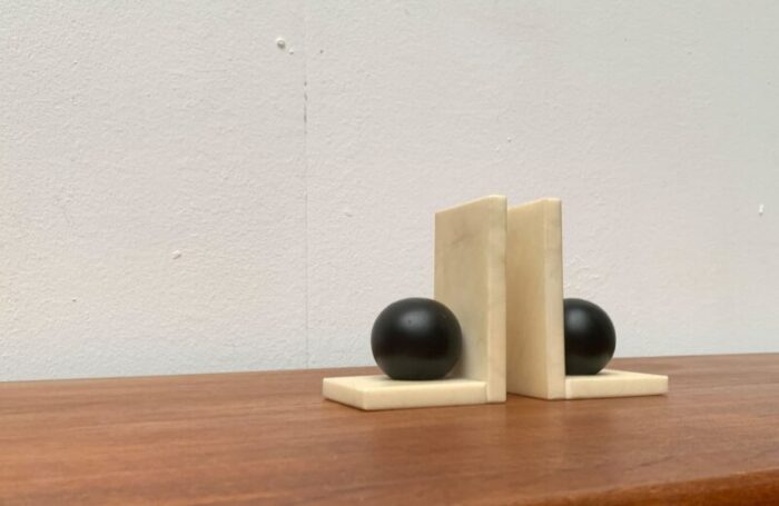 vintage italian postmodern alabaster bookends set of 2 23