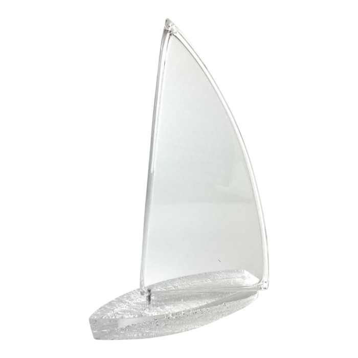 vintage lucite sailboat mid century modern nautical home decor sculpture 2184