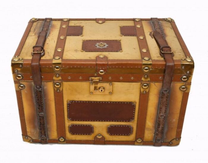 vintage luggage trunk in copper 2