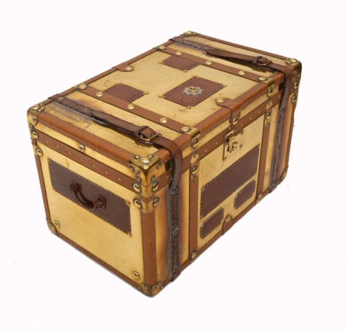 vintage luggage trunk in copper 4