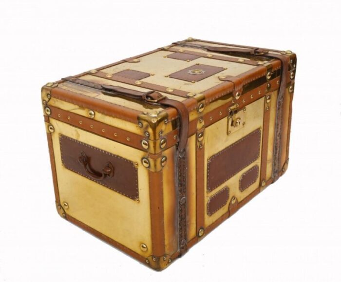 vintage luggage trunk in copper 6