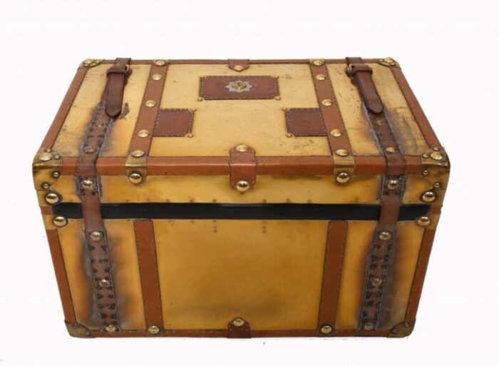 vintage luggage trunk in copper 8