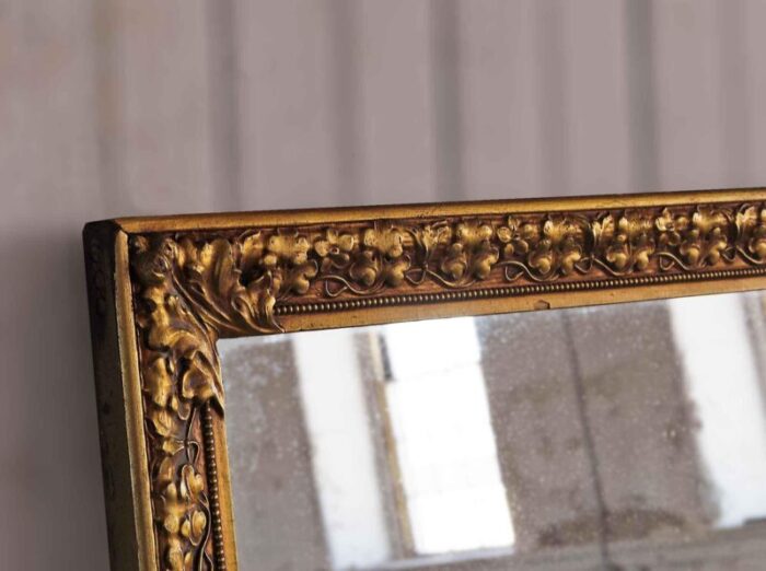 vintage mirror with gilt frame 4375