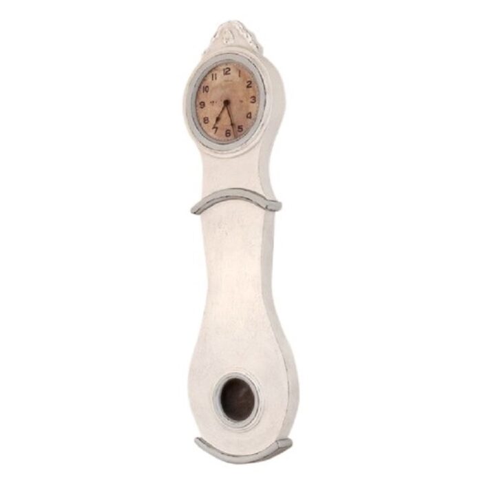 vintage mora wall clock in white and grey 1