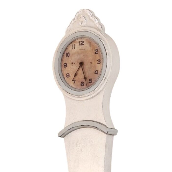 vintage mora wall clock in white and grey 2