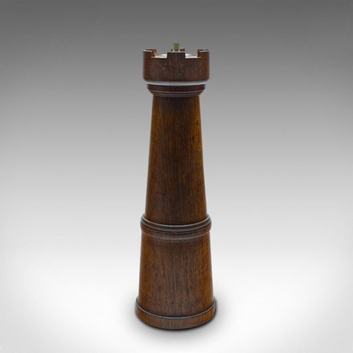 vintage oak pepper grinder 1