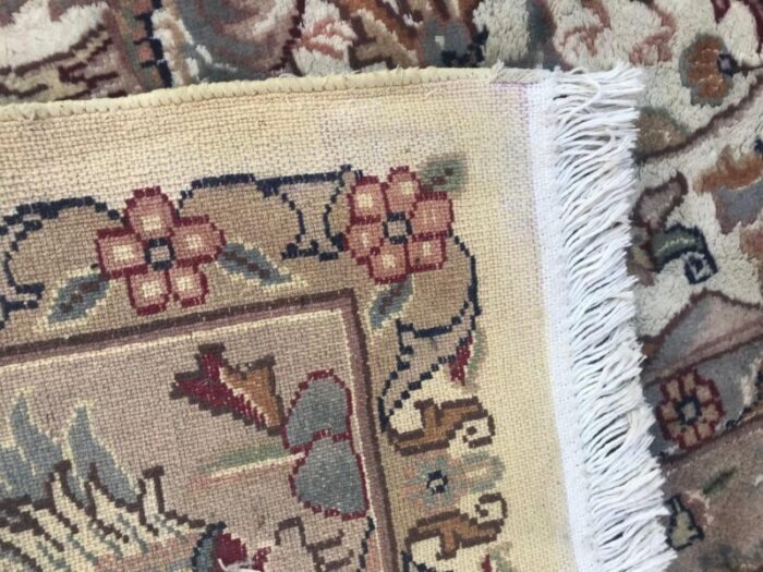 vintage pakistani wool and silk rug 20