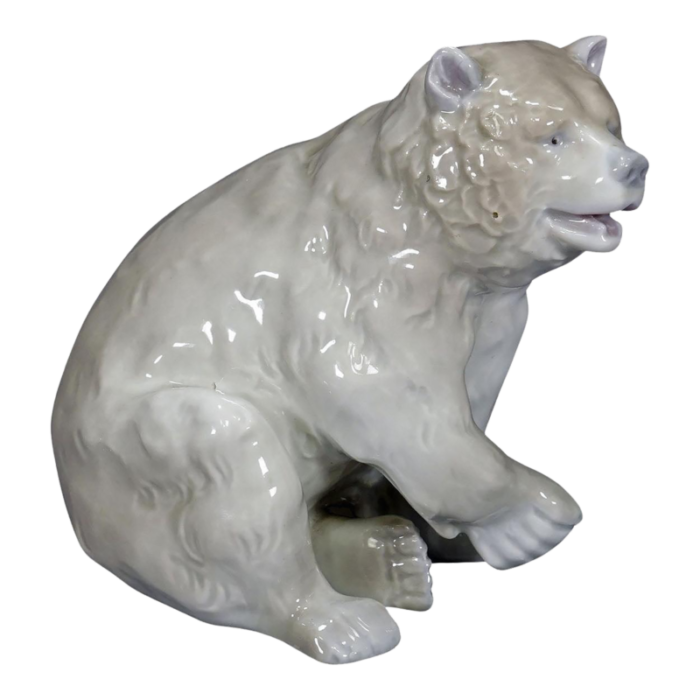 vintage porcelain bear statue germany ca 1950s 5495