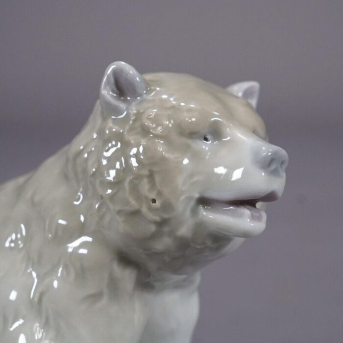 vintage porcelain bear statue germany ca 1950s 8572