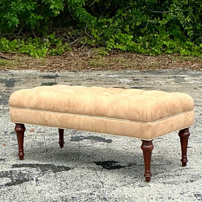 vintage regency tufted bench 9870