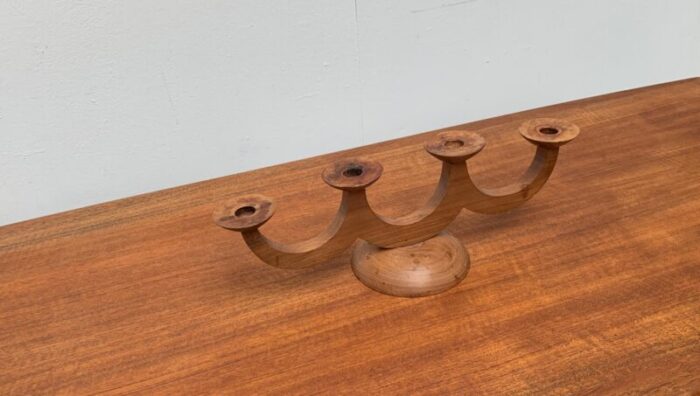 vintage scandinavian wooden candle holder 13