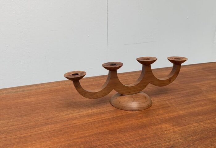 vintage scandinavian wooden candle holder 14