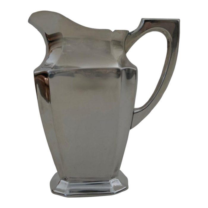 vintage silver plated water pitcher jug after christofle 6748