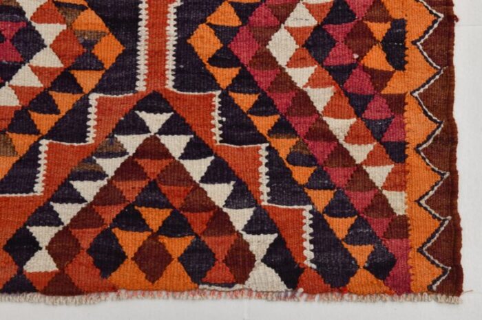 vintage turkish kilim runner rug 12