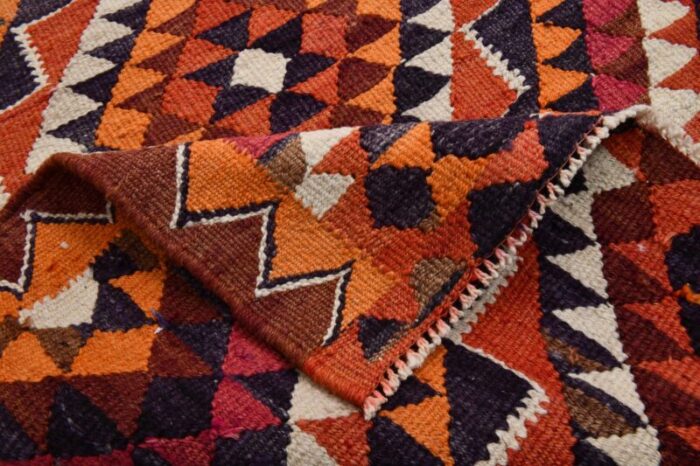 vintage turkish kilim runner rug 17