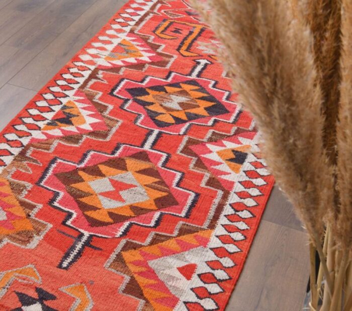 vintage turkish kilim runner rug 7 1