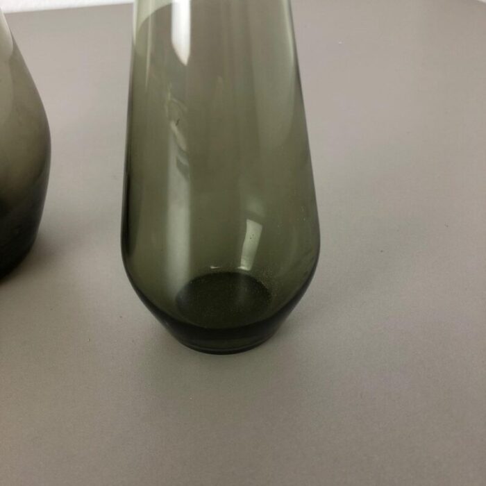 vintage turmaline vases by wilhelm wagenfeld for wmf germany 1960s set of 2 8